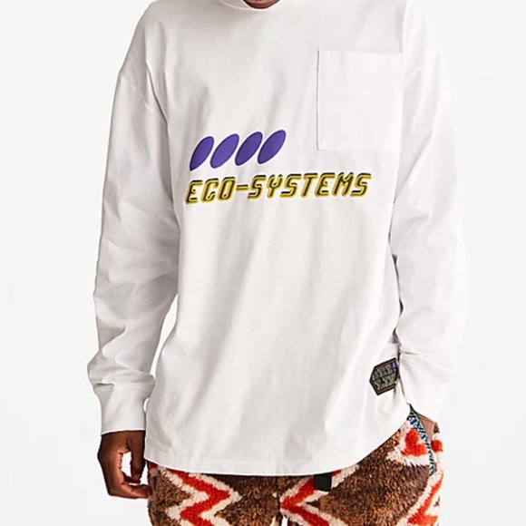 Bee Line x Timberland L/S Tee LARGE (White) - Picture 1 of 3